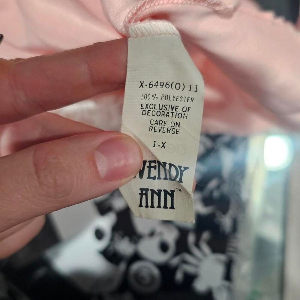 vintage 90s baby pink satin fairy whimsigoth mini dress - Picture 7 of 7